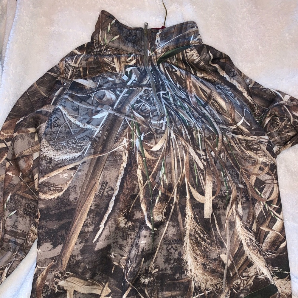 3/4 zip Camo Pullover